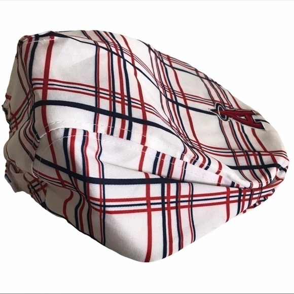 NWOT - ANGELS Plaid Baseball Newsboy Style Cap Hat - Picture 2 of 9